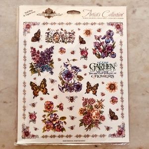 In the Garden Sticker Sheet - Over 40 Floral Stickers